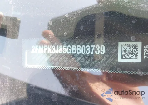 2016 Ford Edge Sel из США, поврежденный, VIN 2FMPK3J85GBB03739